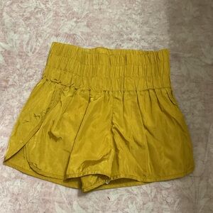 FP Movement by Free People High Waist Mustard Shorts